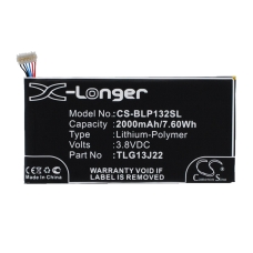 Compatible battery replacement for BLU TLG13J22,TLG13J24