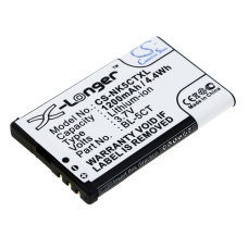 Compatible battery replacement for Nokia BL-5CT