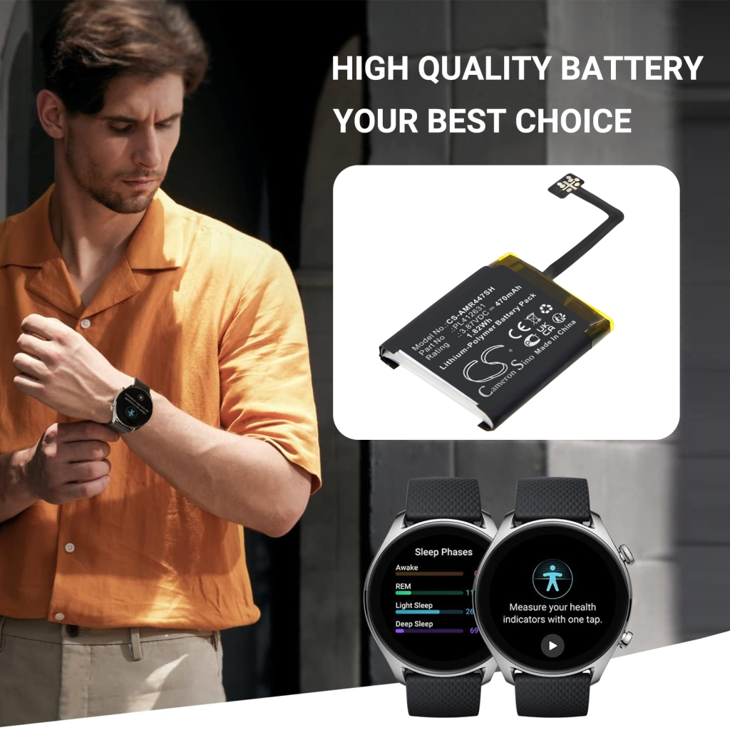 Baterie do chytrých hodinek Amazfit CS-AMR447SH