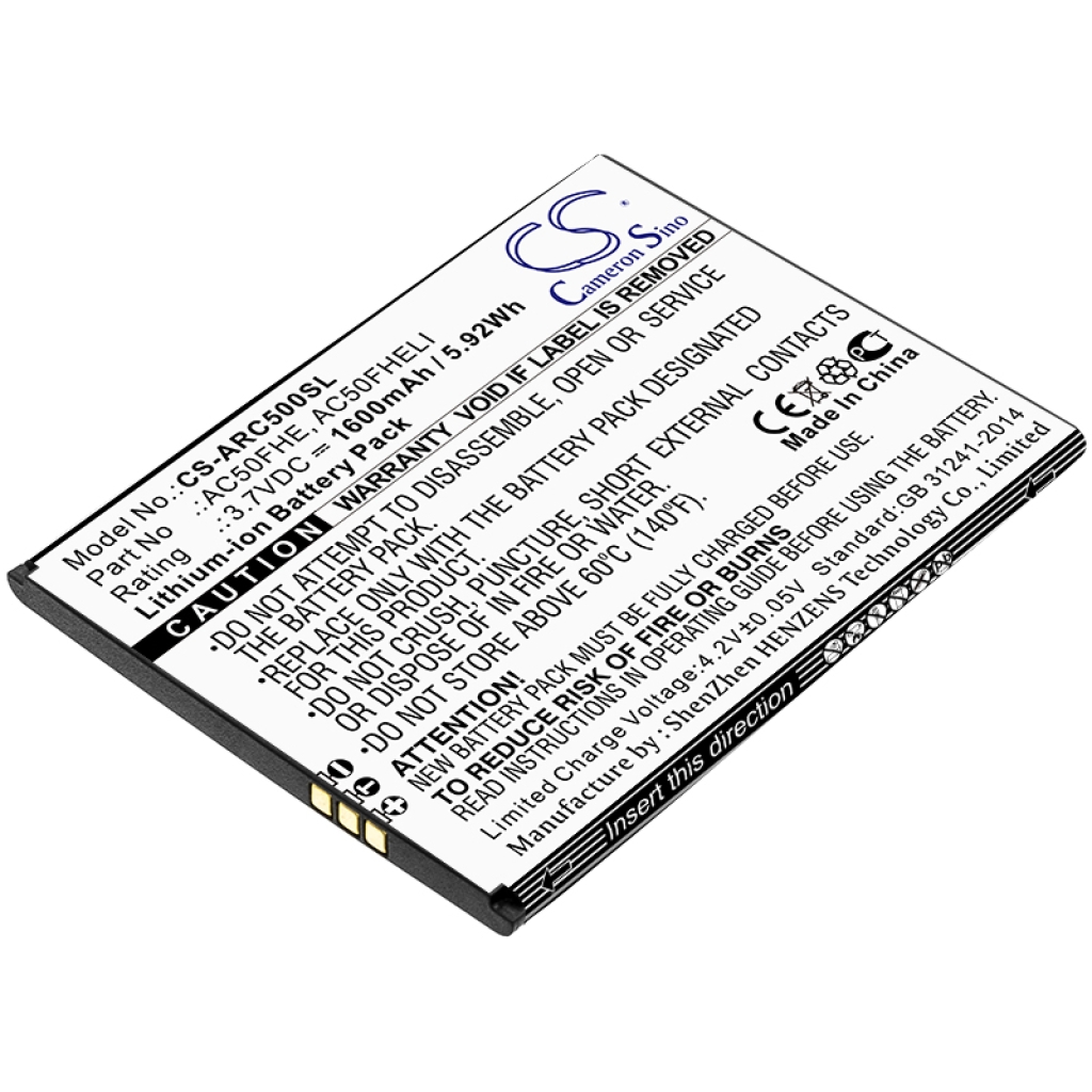 Baterie do mobilů Archos CS-ARC500SL