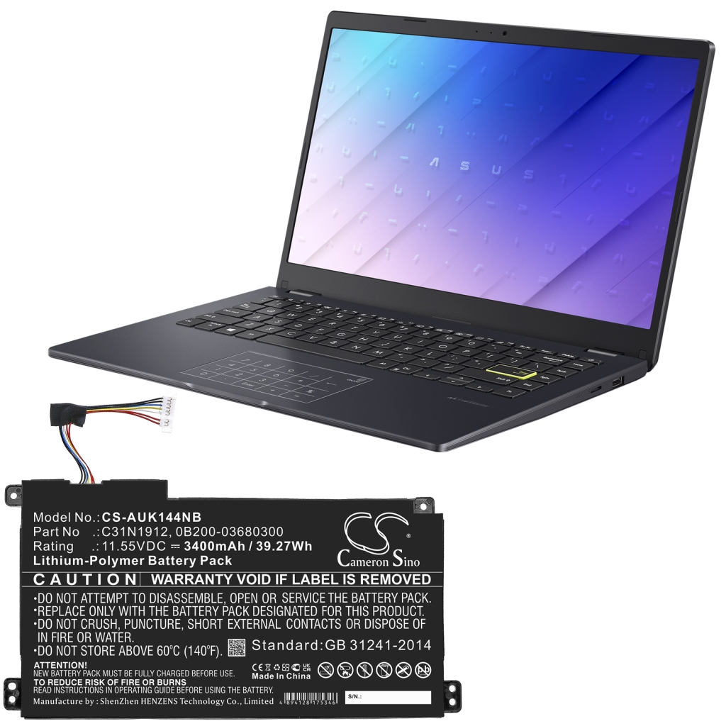 Baterie do notebooků Asus E410MA