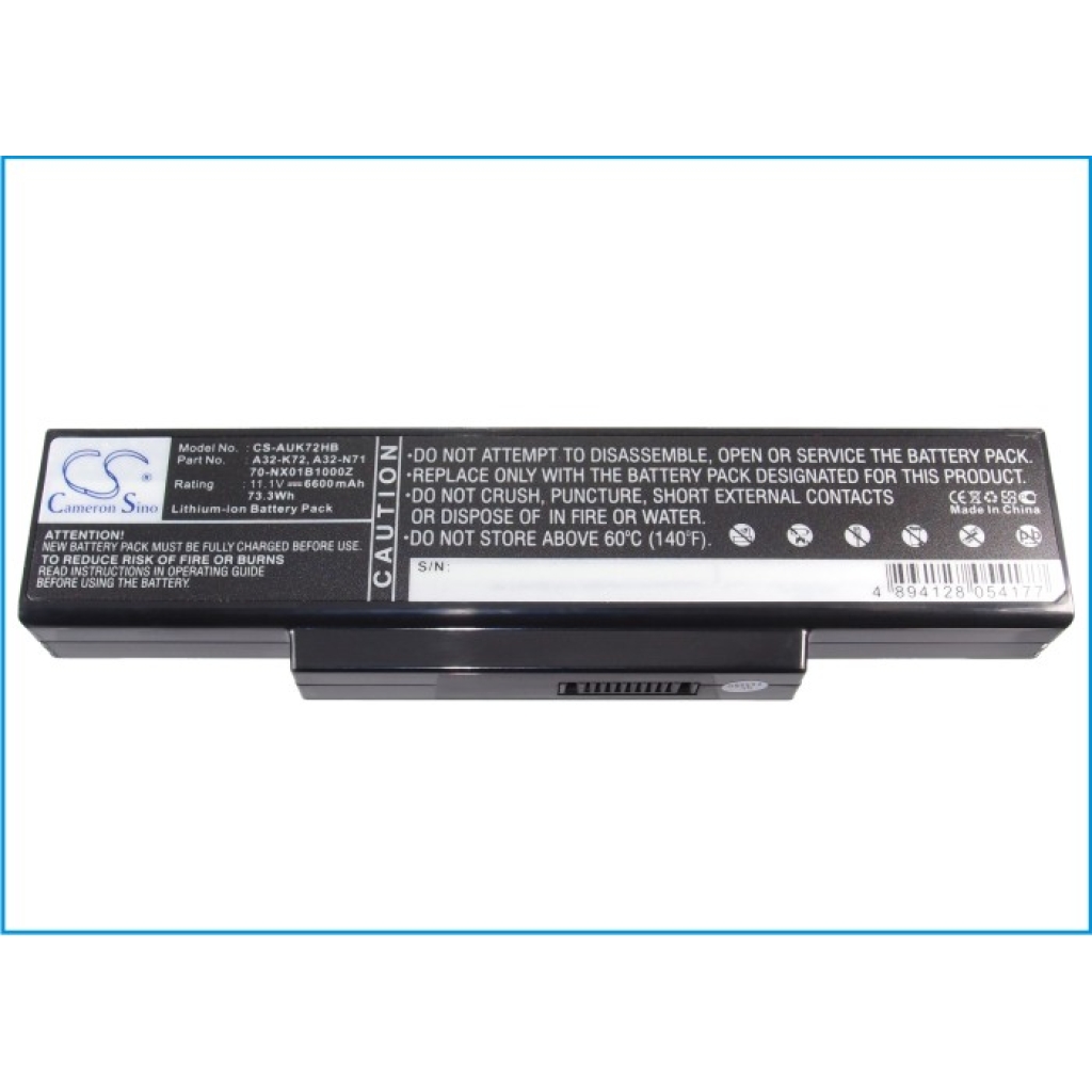 Baterie do notebooků Asus N71VG