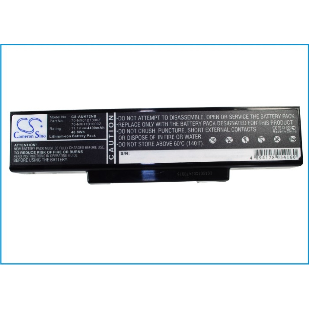 Baterie do notebooků Asus K72JQ