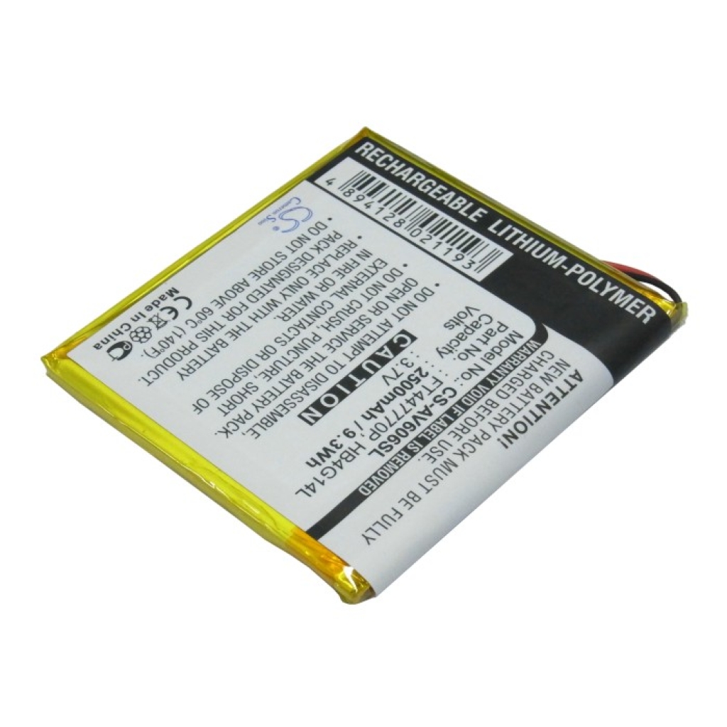 Baterie do MP3 přehrávačů Archos AV605 120GB