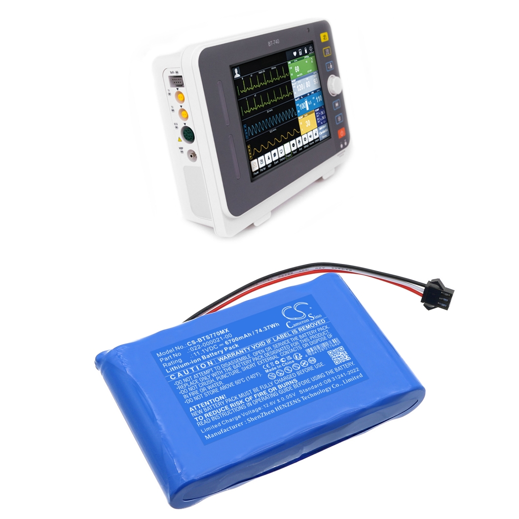 Baterie do zdravotnických zařízení Bistos BT740 pulse oximeter