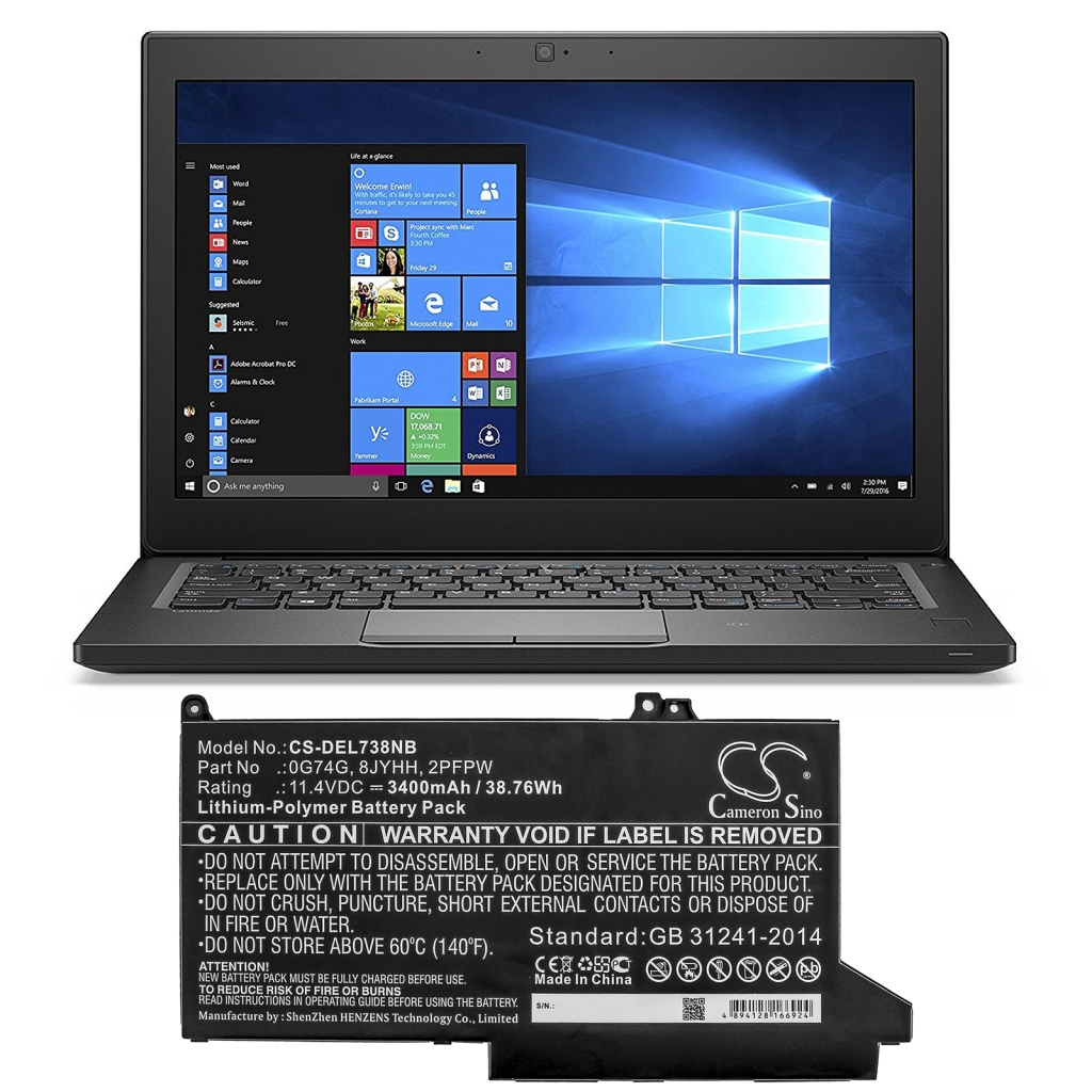 Baterie do notebooků DELL Latitude 12 7280