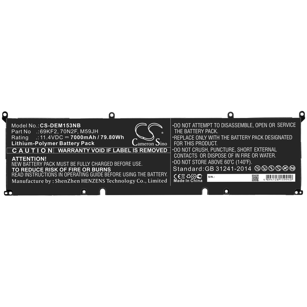 Baterie do notebooků DELL XPS 15 9500