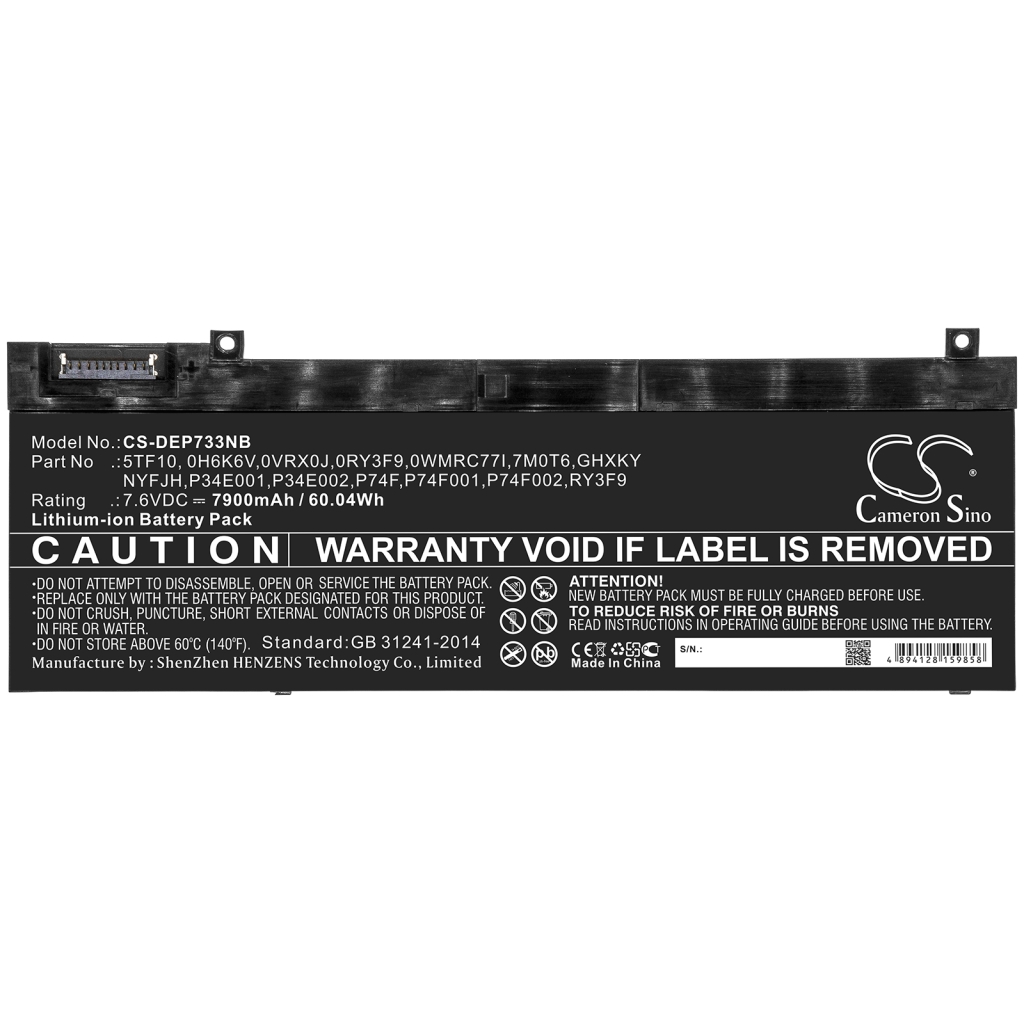 Baterie do notebooků DELL Precision 7330