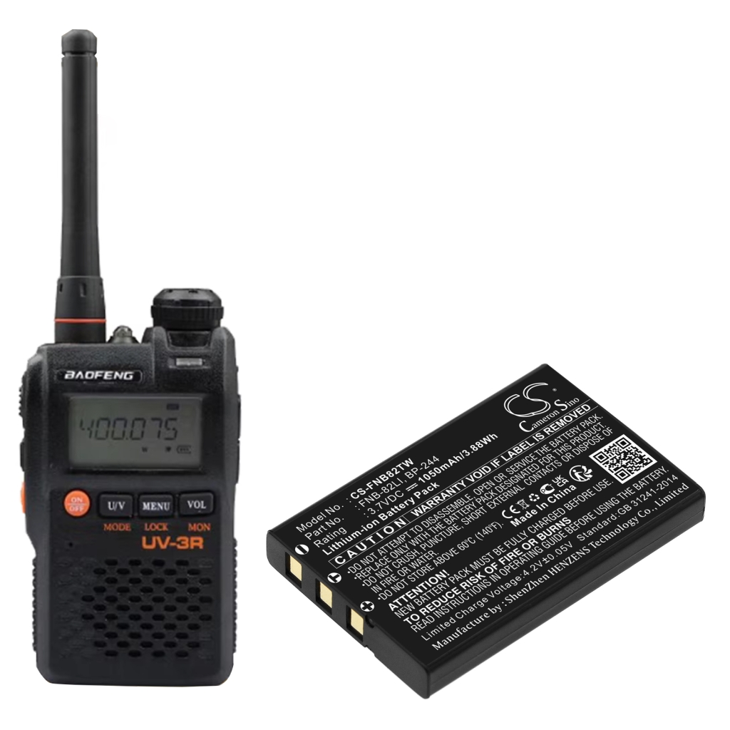 YAESU Kenwood Icom Baofeng Verizon ... CS-FNB82TW