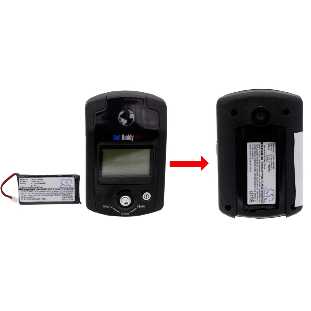Baterie do navigací (GPS) Golf Buddy CS-GLF003SL