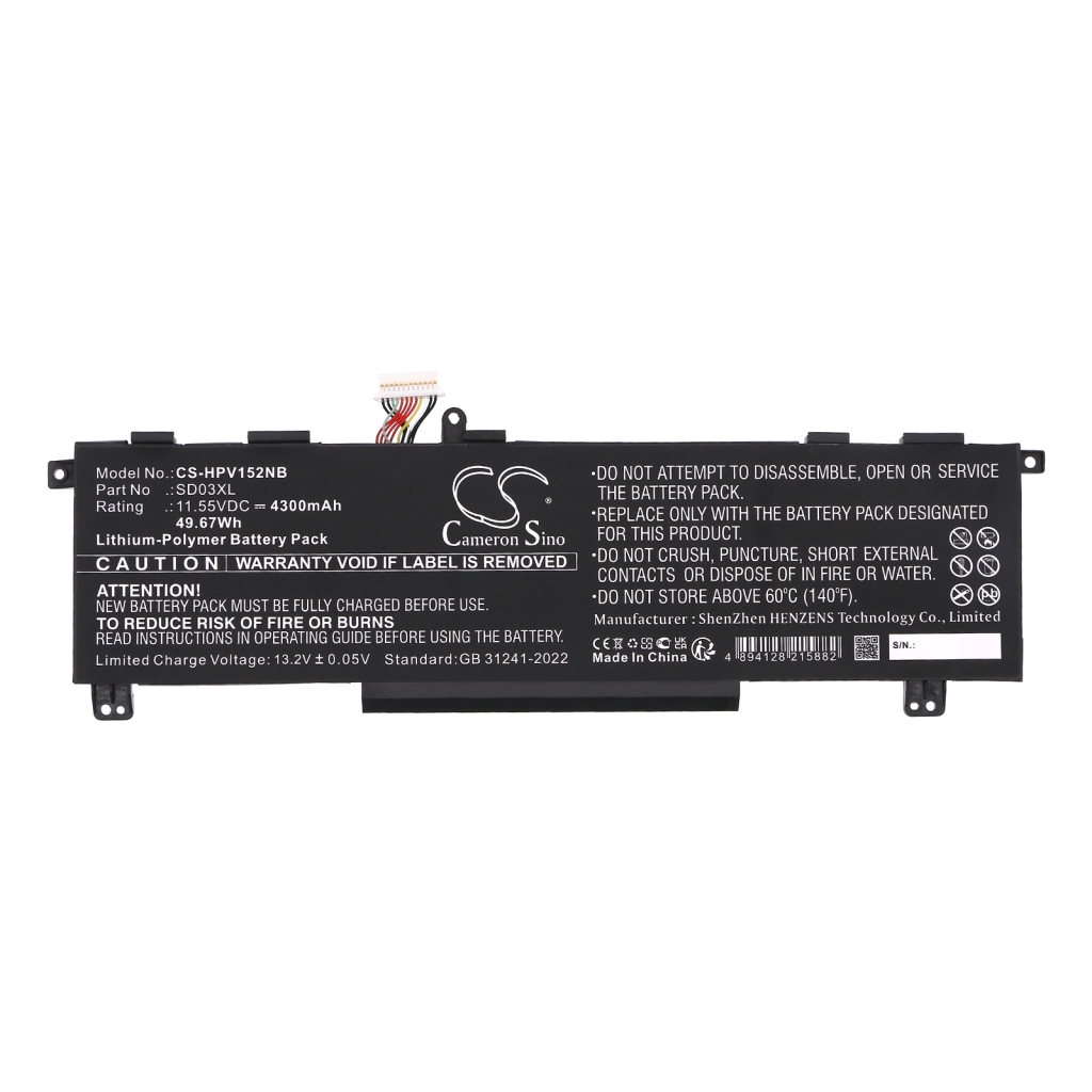 Baterie Nahrazuje SD03XL