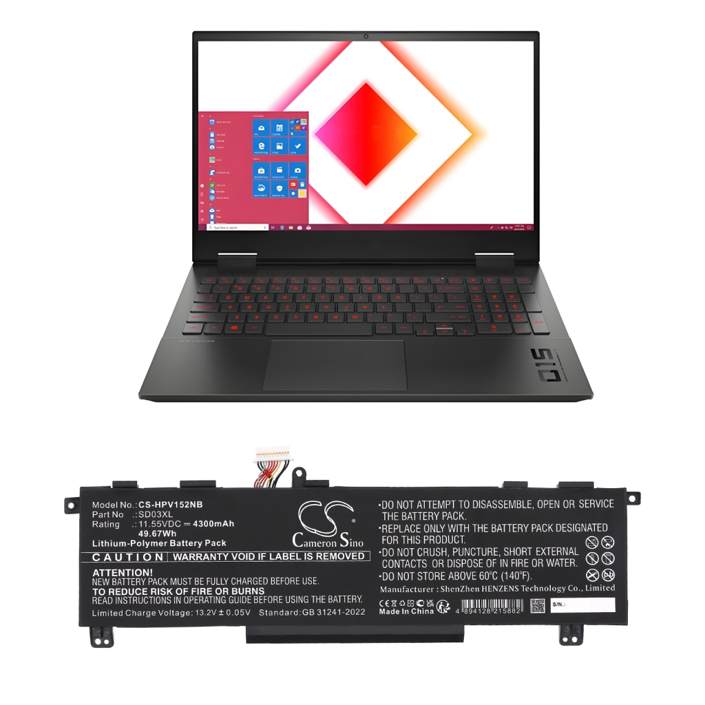 Baterie Nahrazuje SD03XL