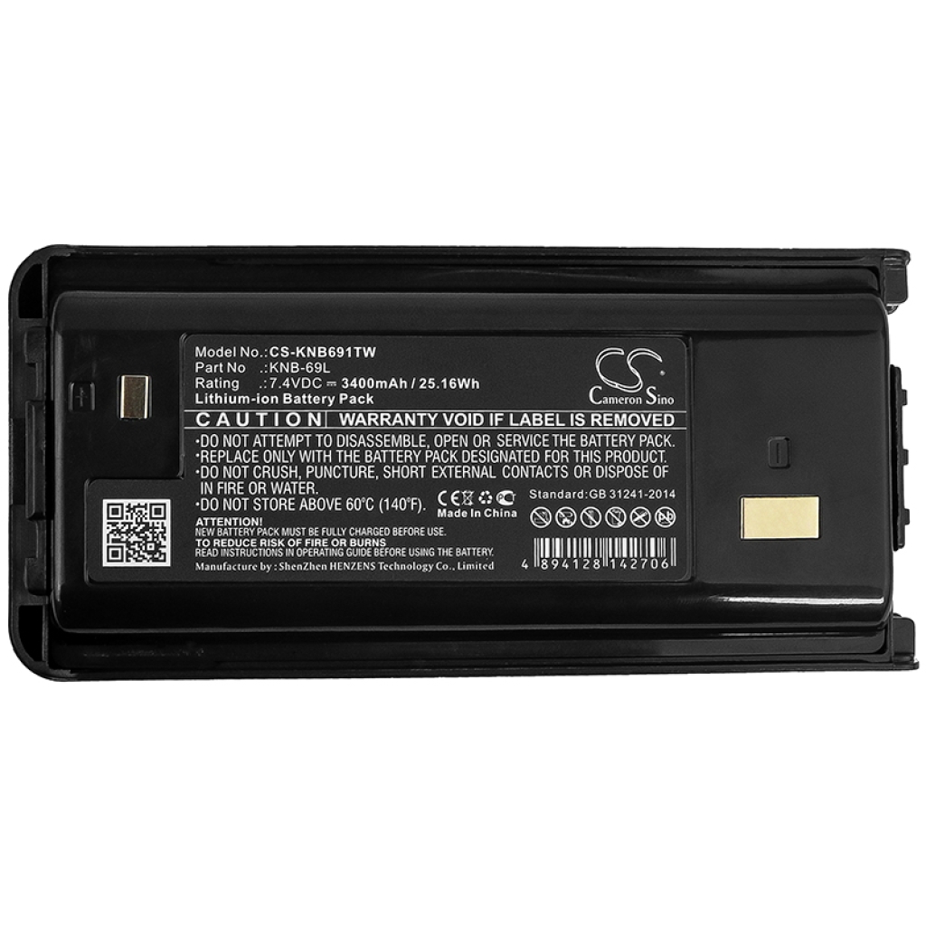 Baterie do vysílaček Kenwood NX340U16P2