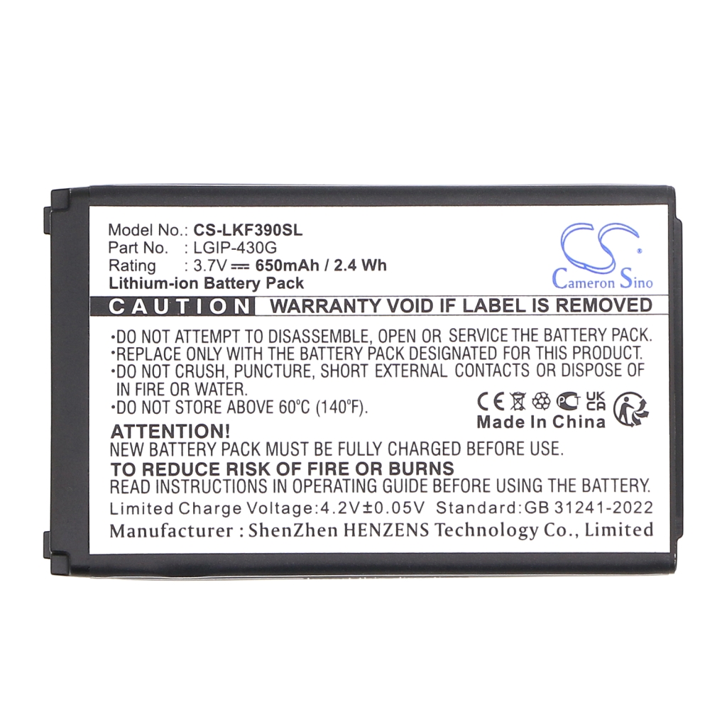 Baterie do mobilů LG KF390