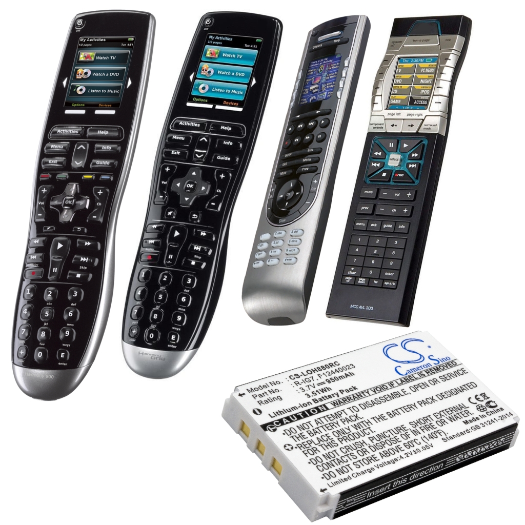 Baterie do dálkových ovladačů Logitech Harmony 900 Remote