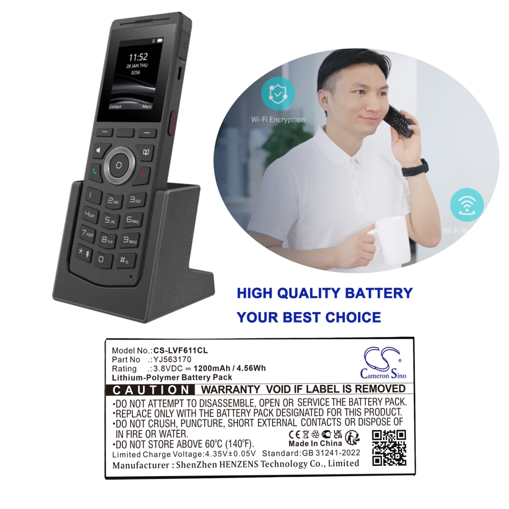 Baterie do bezdrátových telefonů Linkvil CS-LVF611CL