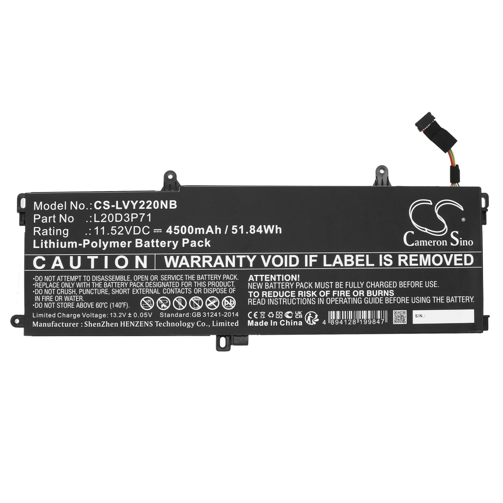 Baterie do notebooků Lenovo ThinkPad X13 Yoga G2 20W80033US