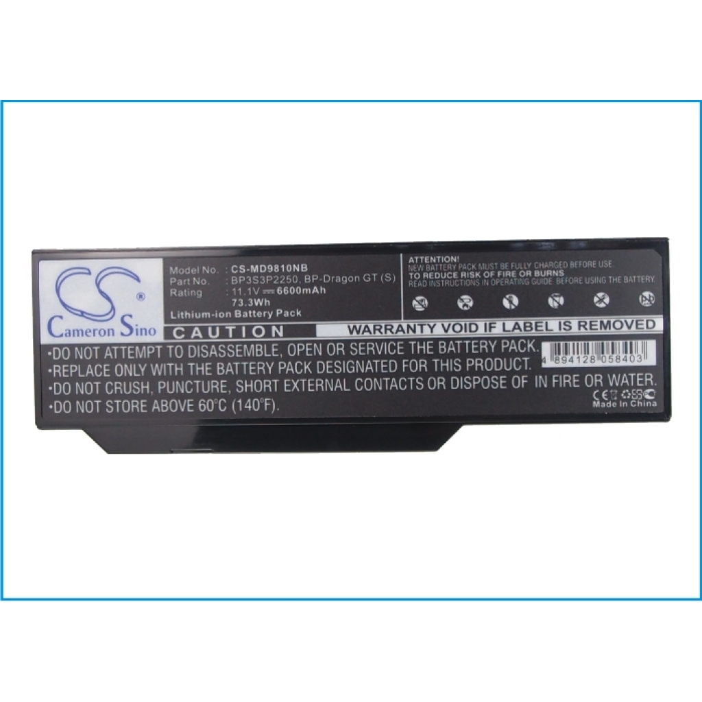 Baterie do notebooků Medion Akoya P8610