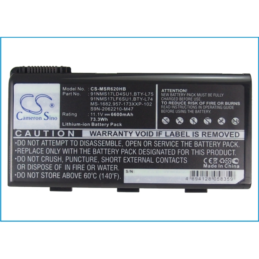 Baterie do notebooků MSI CX500