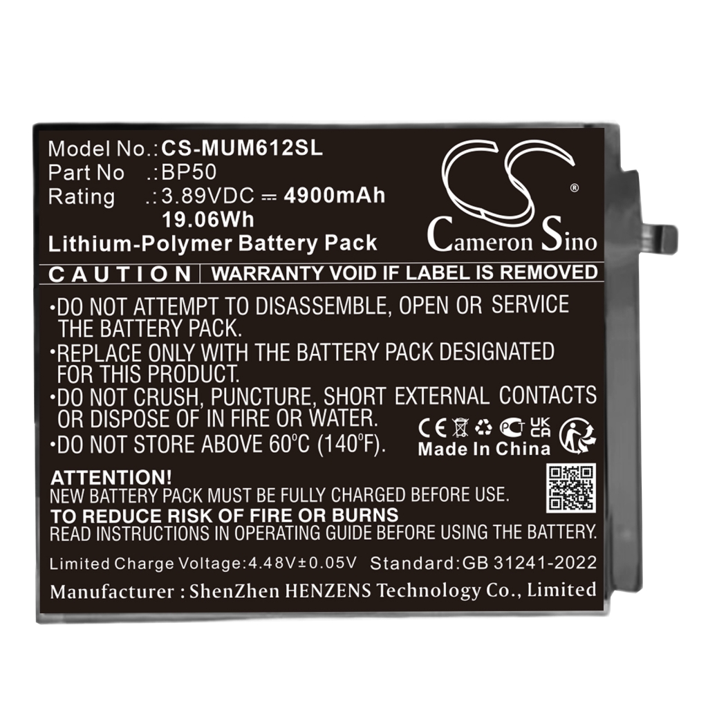 Baterie do tabletů Xiaomi CS-MUM612SL