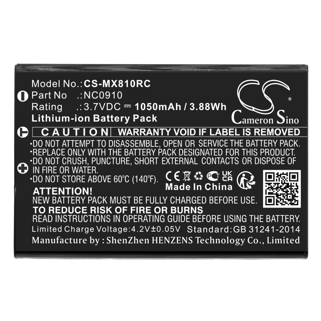 Baterie Nahrazuje BATTMX880