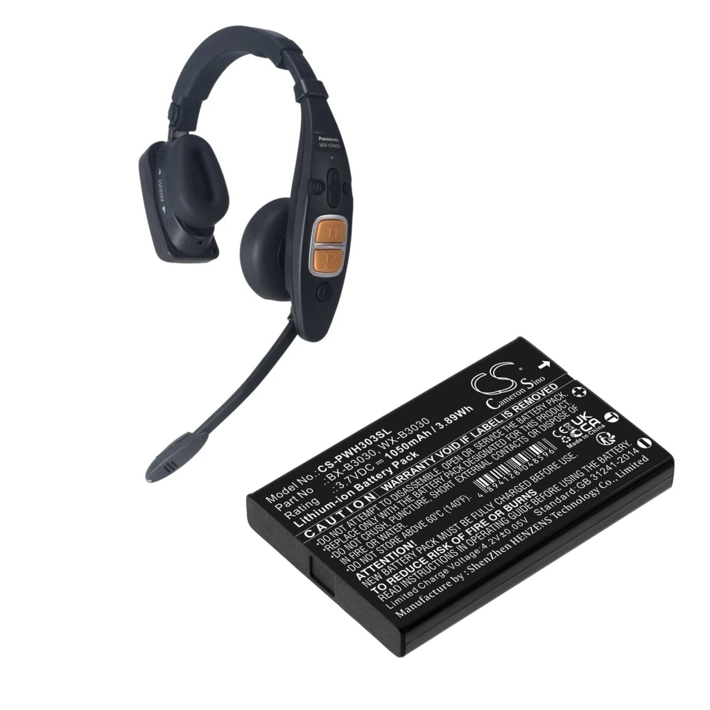 Baterie do bezdrátových sluchátek a headsetů Panasonic Attune II