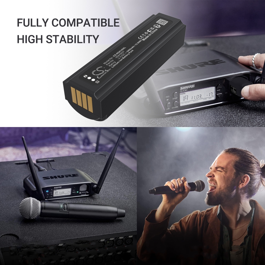 Baterie do mikrofonů Shure CS-SGX140XL