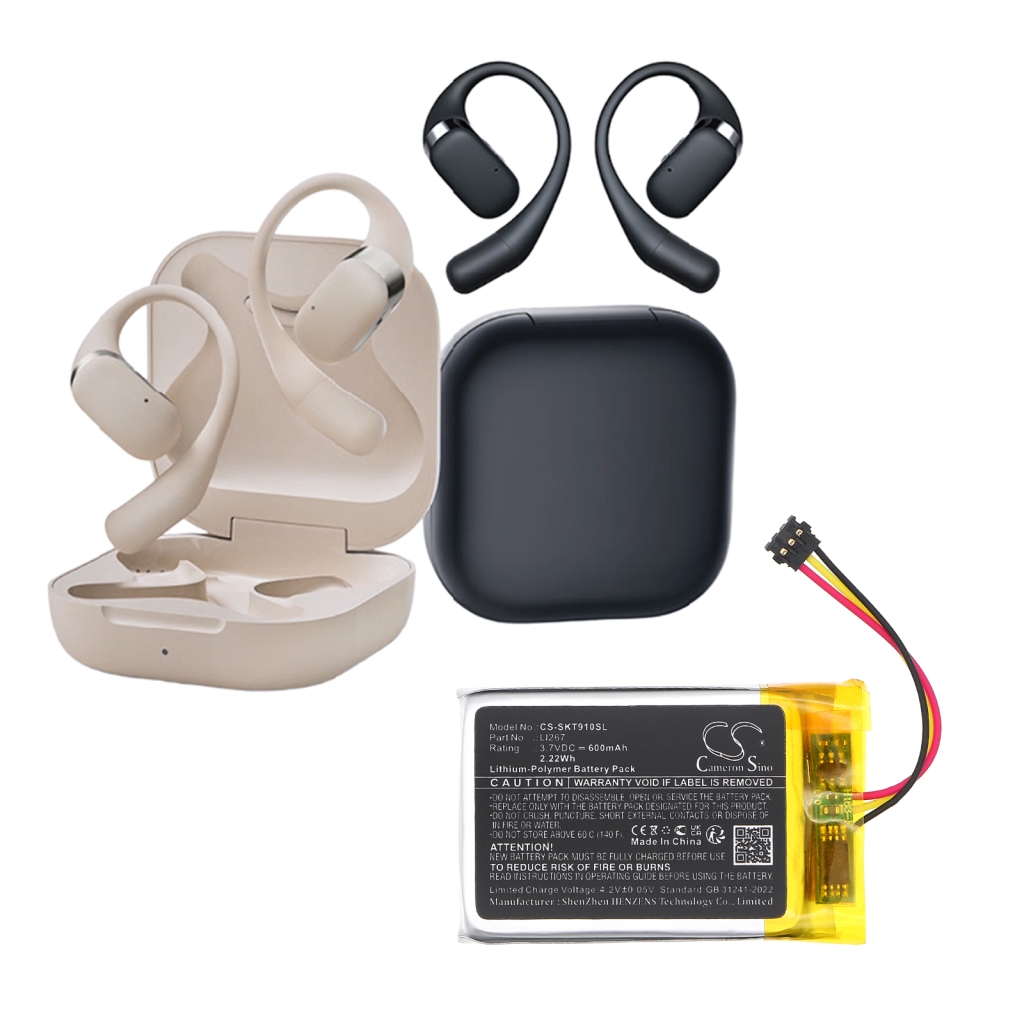 Baterie do bezdrátových sluchátek a headsetů Shokz CS-SKT910SL