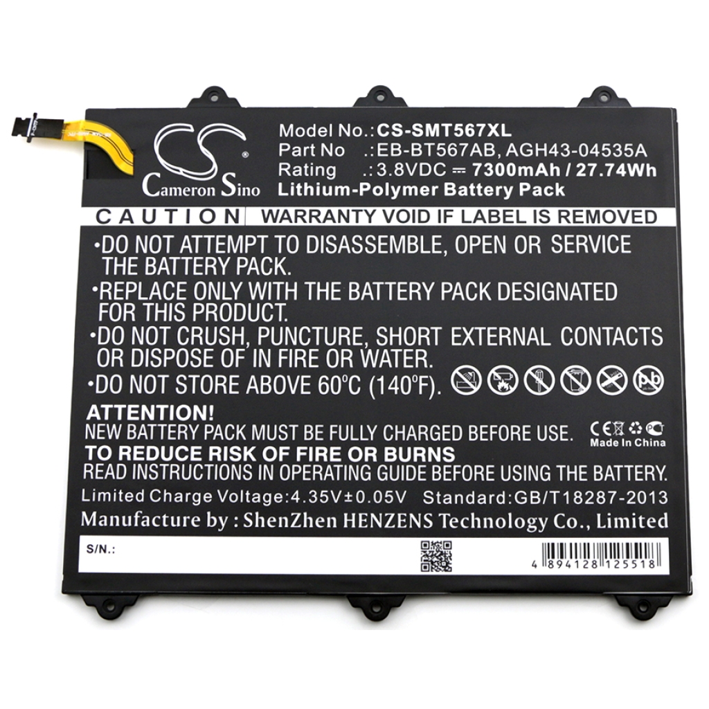Baterie do tabletů Samsung Galaxy Tab E 9.6 XLTE