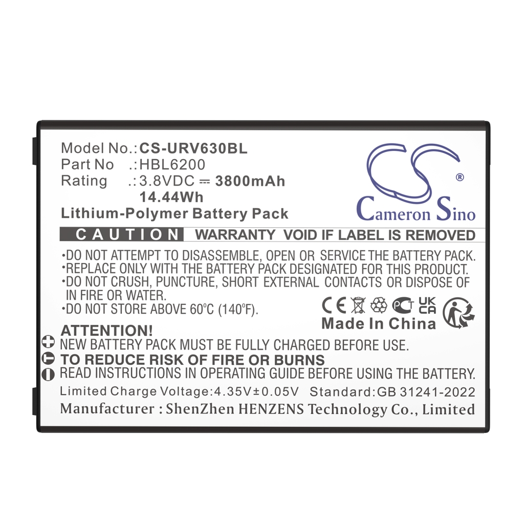 Baterie do skenerů Urovo CS-URV630BL