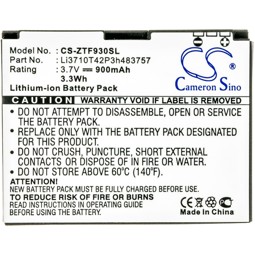 Baterie do mobilů ZTE ZTE F930