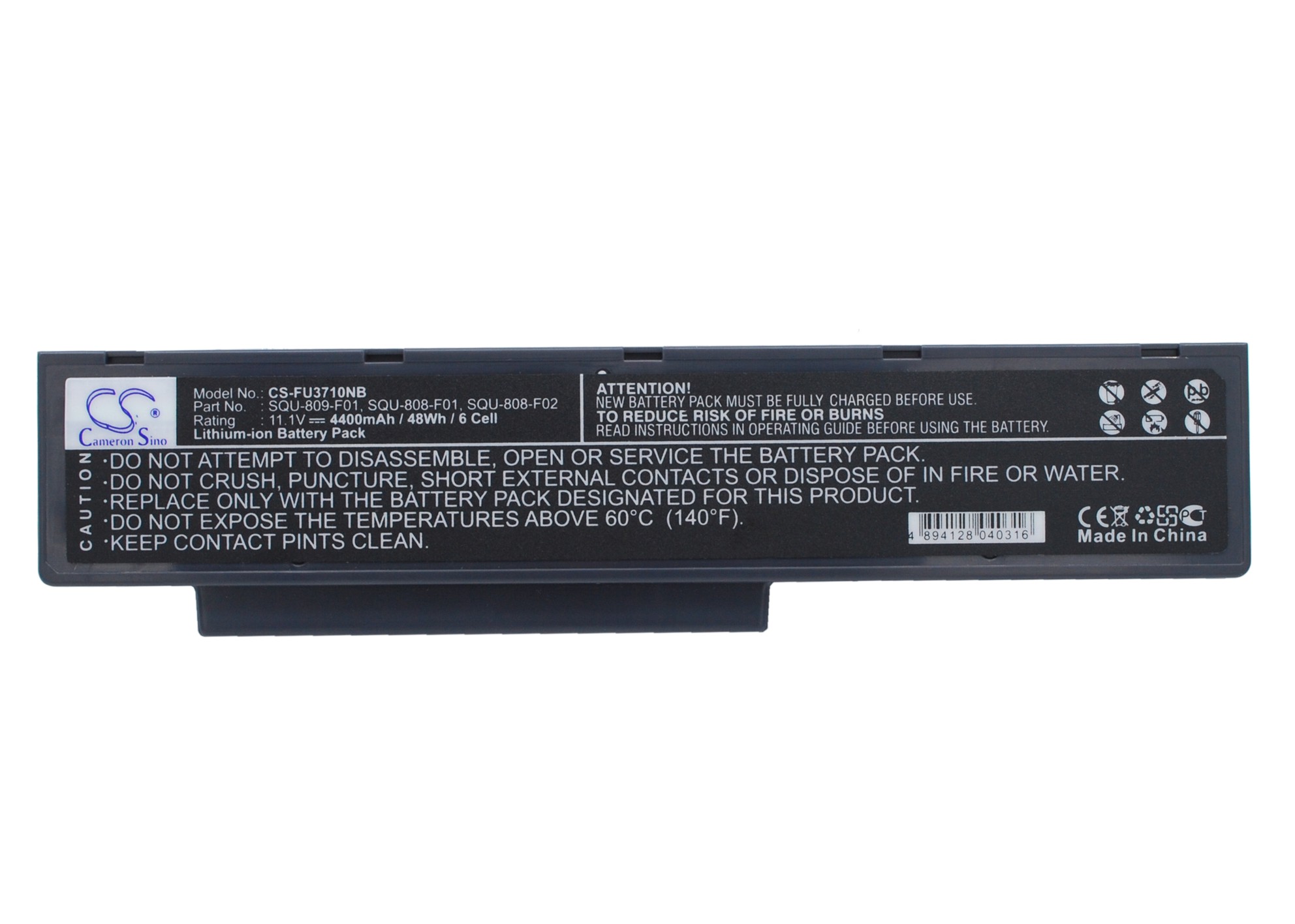 Cameron Sino CS-FU3710NB 11.1V Li-ion 4400mAh černá - neoriginální