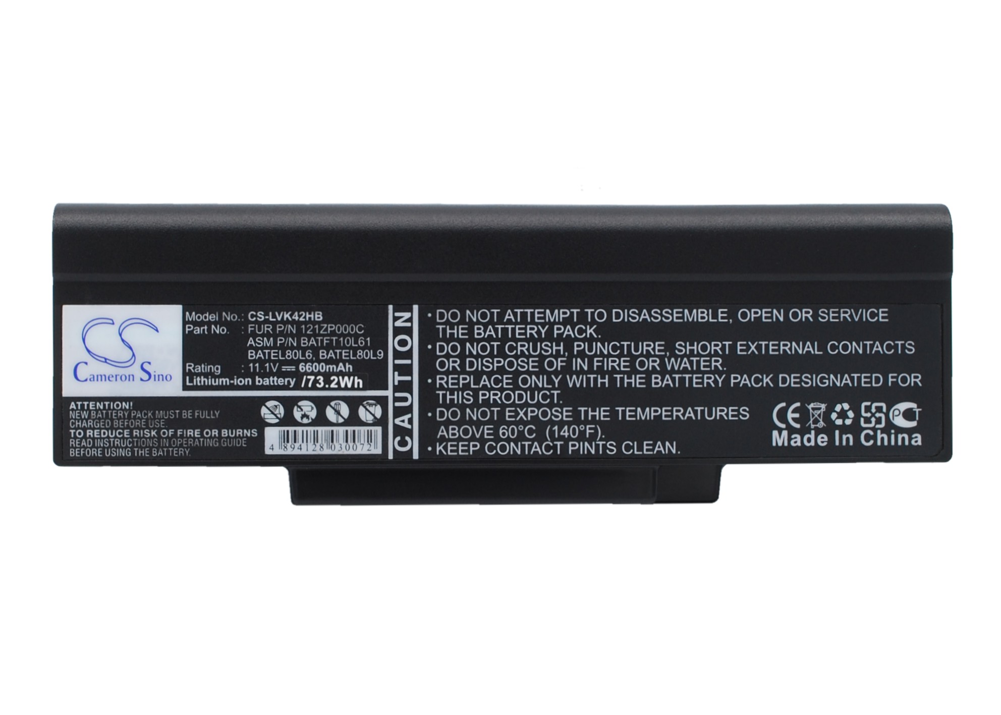 Cameron Sino CS-LVK42NB 11.1V Li-ion 4400mAh černá - neoriginální