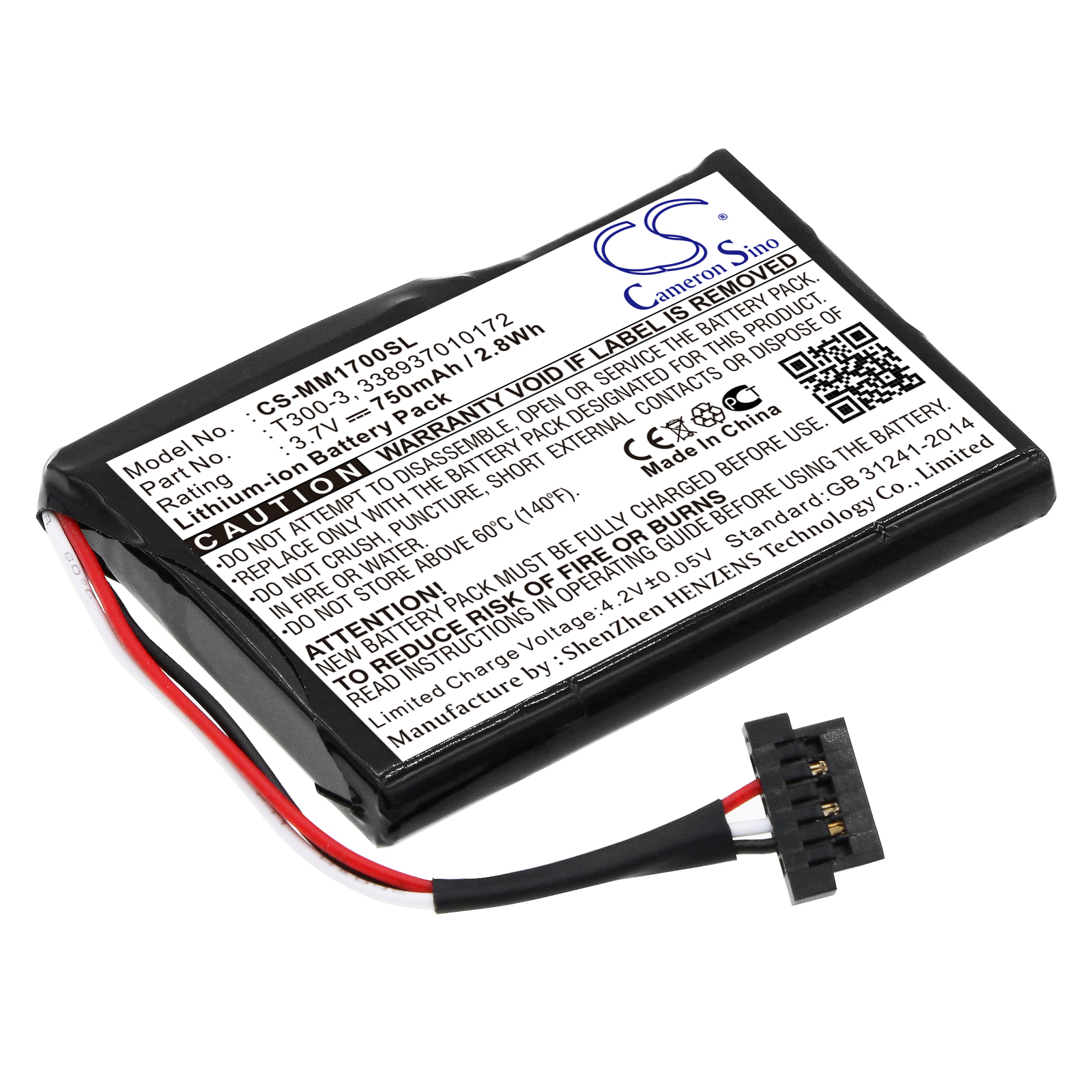 Cameron Sino CS-MM1700SL 3.7V Li-ion 750mAh černá - neoriginální