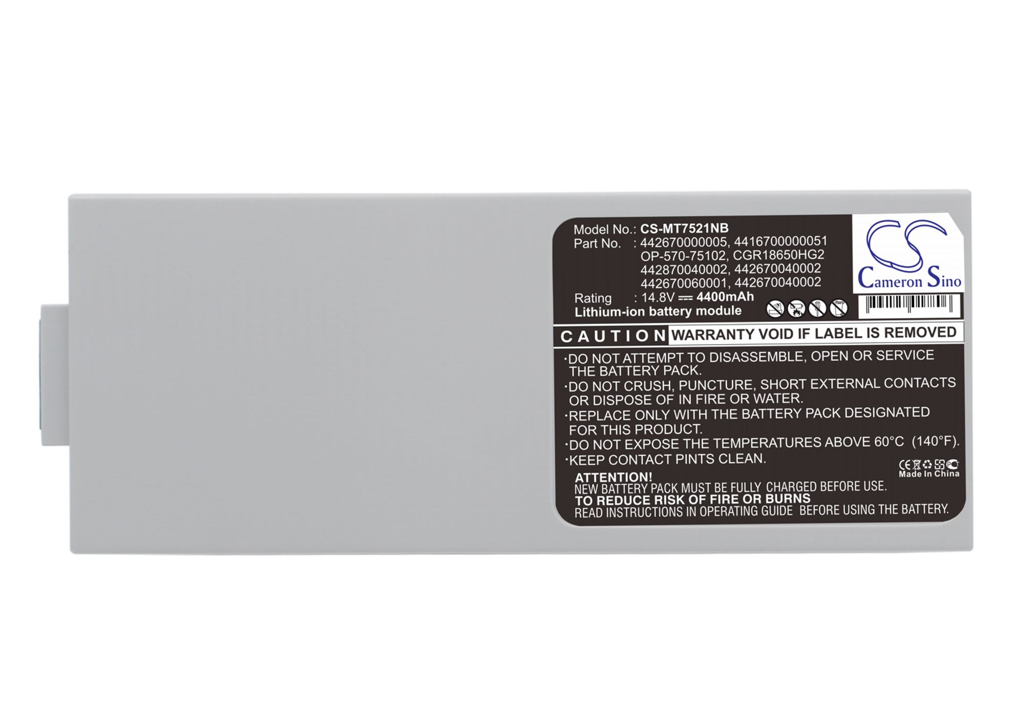 Cameron Sino CS-MT7521NB 14.8V Li-ion 4400mAh light grey - neoriginální