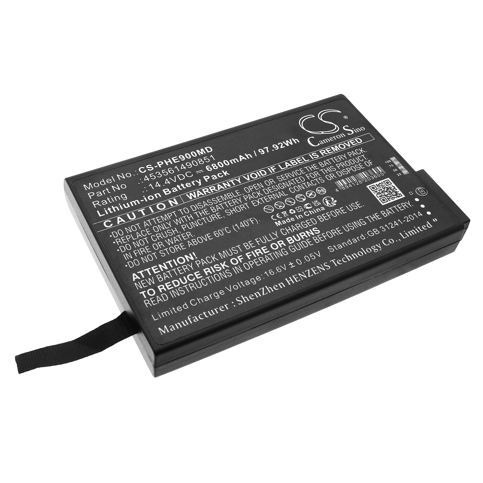 Cameron Sino CS-PHE900MD 14.4V Li-ion 6800mAh černá - neoriginální