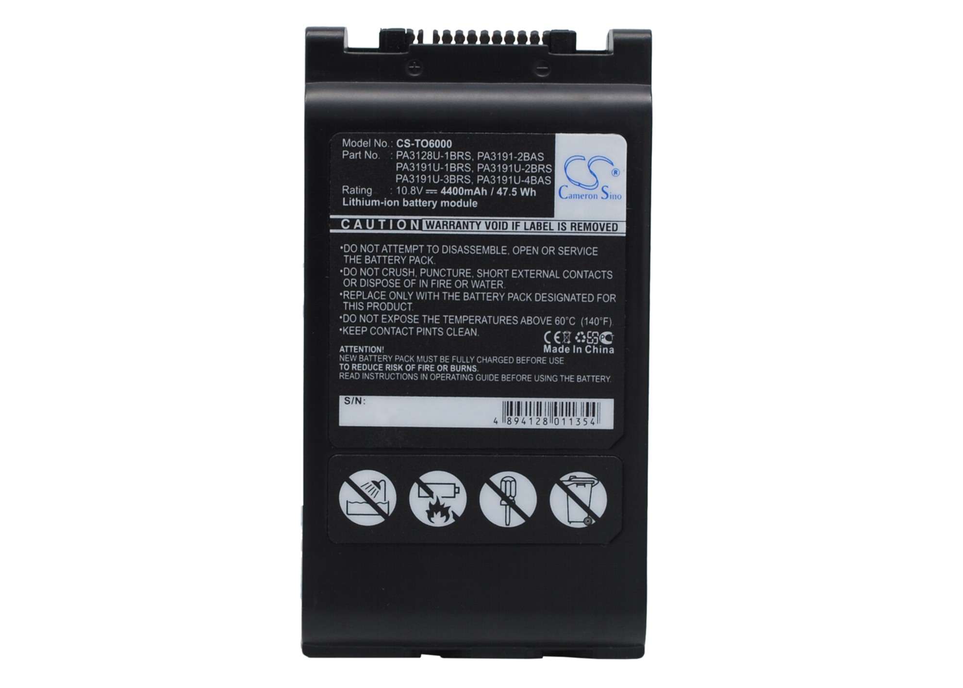 Cameron Sino CS-TO6000 10.8V Li-ion 4400mAh černá - neoriginální