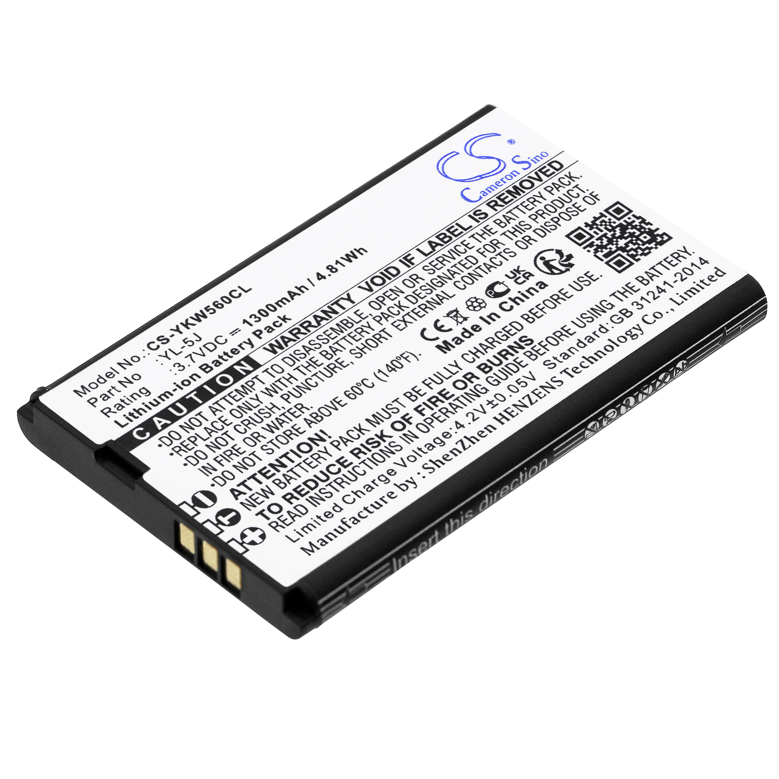 Cameron Sino CS-YKW560CL 3.7V Li-ion 1300mAh černá - neoriginální